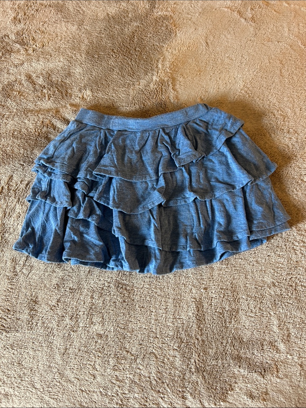 Little Sleepies 4 Blue Ruffled Tiered Skirt